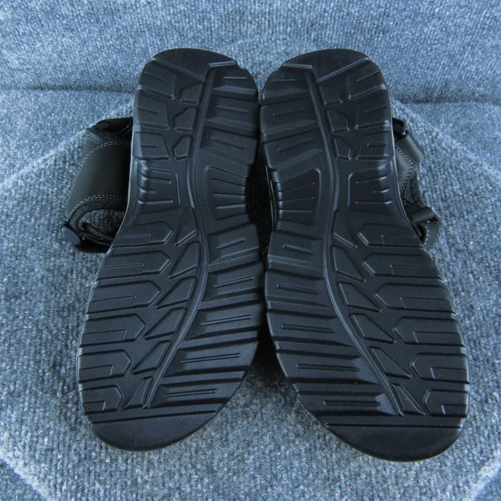 Thera Men‎ Sport Sandals Size 9 Medium Black Synthetic Hook & Loop
